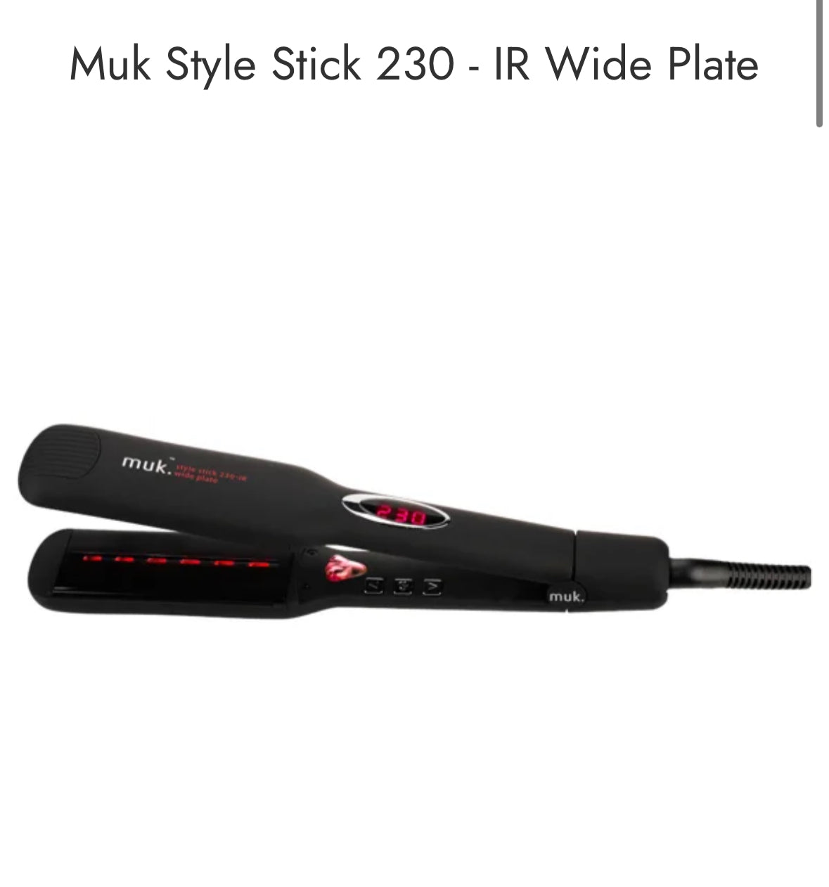 Muk style stick wide plate