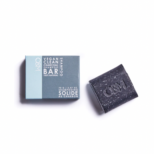 O&M Charcoal Shampoo Bar 70g